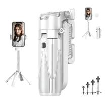 Bastão Selfie Retrátil Branco 360 SmartPhones Mini Controle