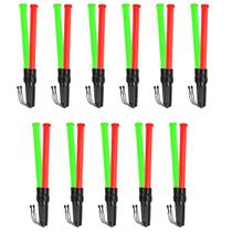 Bastao sinalizador 2 Cores Grande Led Kit 11 Unidades Lanterna Fluorescente Sinalizaçao Emergencia Transito Guarda Estacionamento