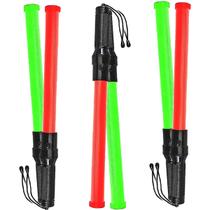 Bastao Sinalizador 2 Cores Led Kit 3 Unidades Emergencia Segurança Fluorescente Transito Lanterna Sinalizaçao Estrada Obra Rodovia Estacionamento Fis Bastao Sinalizador 2 Cores Led Kit 3 Unidades Emergencia Segurança Fluorescente Transito Lanterna Sinalizaçao Estrada Obra Rodovia Estacionamento Fis