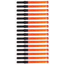 Bastao Sinalizador Balizador Kit 16 Unidades Transito Obra Manobrista Segurança Fiscalizaçao Aeroporto Rua Estrada Estacionamento Bastao Sinalizador Balizador Kit 16 Unidades Transito Obra Manobrista Segurança Fiscalizaçao Aeroporto Rua Estrada Estacionamento