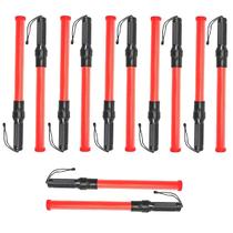 Bastao Sinalizador Kit 12 Unidades Segurança Estacionamento Manobrista Transito Aeroporto Obra Rua Estrada