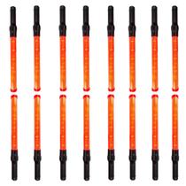 Bastao Sinalizador Kit 16 Unidades Manobrista Estacionamento Transito Obra Rua Estrada Avenida Aeroporto Segurança Fiscalizaçao