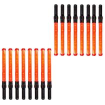 Bastao Sinalizador Kit 16 Unidades Transito Estacionamento Aeroporto Sinalizaçao Obra Estrada Rua