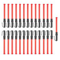 Bastao Sinalizador Kit 25 Unidades Balizador Manobrista Estacionamento Segurança Transito Obra Rua Avenida Estrada Fiscalizaçao Aeroporto Evento