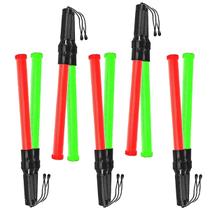 Bastao Sinalizador Led 2 Cores Kit 5 Unidades Fluorescente Segurança Emergencia Lanterna Sinalizaçao Fiscalizaçao Transito Obra