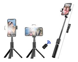 Bastão Tripe Para Celular Pau Selfie Controle Bluetooth 360º