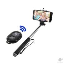 Bastão Universal Pau De Selfie Com Controle Remoto Sem Fio Bluetooth - Booglee
