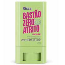 Bastão Zero Atrito Ricca Corporal Resistente Ao Suor 20g