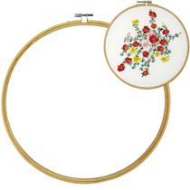 Bastidor Bambu Com Tarraxa Bordado Manual Ponto Russo 25cm - Evolvere Bastidor Bambu Com Tarraxa Bordado Manual Ponto Russo 25cm - Evolvere