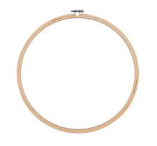 Bastidor de Bambu com Tarraxa de 16 cm para Bordado e Artesanato