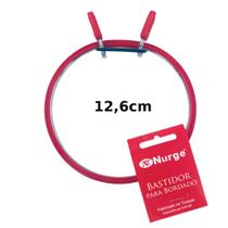 Bastidor de Metal 12,6cm Para Bordado Nurge Vermelho Bastidor de Metal 12,6cm Para Bordado Nurge Vermelho