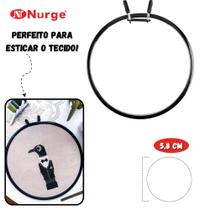 Bastidor de Metal 5,8cm Para Bordado Nurge Preto Bastidor de Metal 5,8cm Para Bordado Nurge Preto