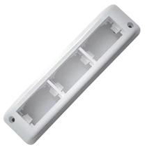 Bastidor Externo de Sobrepor Branco para 3 Módulos Pezzi 50083