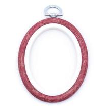 Bastidor Flexível para Bordado Oval Vermelho - Nurge Bastidor Flexível para Bordado Oval Vermelho - Nurge