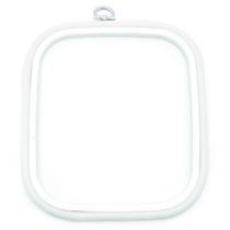 Bastidor Flexível para Bordado Quadrado Branco - Nurge Bastidor Flexível para Bordado Quadrado Branco - Nurge