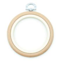 Bastidor Flexível para Bordado Redondo Bege - Nurge Bastidor Flexível para Bordado Redondo Bege - Nurge