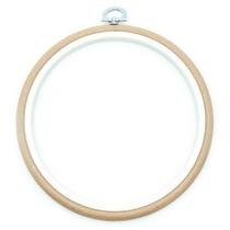 Bastidor Flexível para Bordado Redondo Bege - Nurge Bastidor Flexível para Bordado Redondo Bege - Nurge