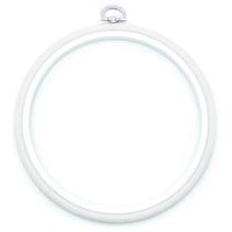 Bastidor Flexível para Bordado Redondo Branco - Nurge Bastidor Flexível para Bordado Redondo Branco - Nurge