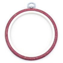 Bastidor Flexível para Bordado Redondo Vermelho - Nurge Bastidor Flexível para Bordado Redondo Vermelho - Nurge