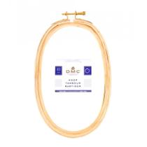 Bastidor Oval de Madeira com Regulador 12,5 x 20cm - DMC