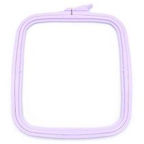 Bastidor Quadrado De Plástico Com Regulador Para Bordado Lilás - Nurge Bastidor Quadrado De Plástico Com Regulador Para Bordado Lilás - Nurge