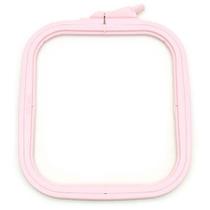 Bastidor Quadrado De Plástico Com Regulador Para Bordado Rosa - Nurge Bastidor Quadrado De Plástico Com Regulador Para Bordado Rosa - Nurge