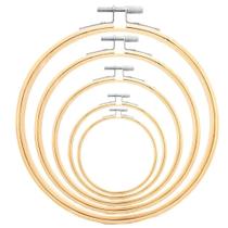 Bastidores / Bastidor Bambu Com Tarraxa (Regulagem) Bordado Manual, Ponto Russo