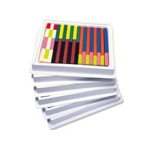 Bastões Cuisenaire - Pacote com 6 Conjuntos de 74 Peças - Material de Aprendizagem