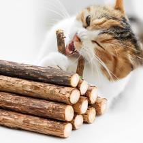 Bastões de Catnip Luystoka Silvervine para Gatos - Pacote com 30 Unidades