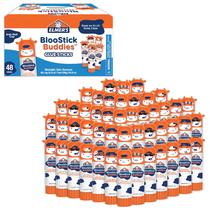 Bastões de cola Elmer's BlooStick Buddies 6 g, pacote com 48, azul