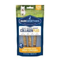 Bastões de colágeno para cães Barkworthies 15 cm envoltos em frango Bastões de colágeno para cães Barkworthies 15 cm envoltos em frango