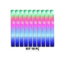Bastões de Espuma com Led Kit com 10 Peças