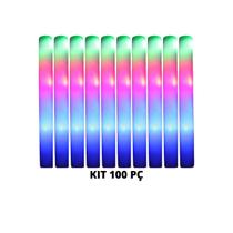 Bastões De Espuma Com Led Kit Com 100 Peças Bastões De Espuma Com Led Kit Com 100 Peças