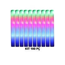 Bastões De Espuma Com Led Kit Com 100 Peças