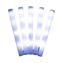 Bastões De Espuma LED Brancos 10-20 Peças 48cm 3 Modos Piscantes Brilhantes No Escuro Suprimentos