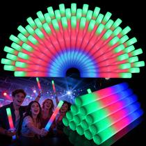 Bastões de Espuma para Festa Wellent 72PCS com LED Colorido Piscante Bastões de Espuma para Festa Wellent 72PCS com LED Colorido Piscante
