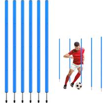 Bastões de treinamento de agilidade de futebol TOBWOLF 6PCS 1,8 m azuis