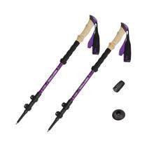 Bastões De Trekking Telescópicos De Alumínio Ultraleves 2PCS, Bastões Portáteis Para Caminhadas E