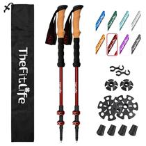 Bastões de trekking TheFitLife Lightweight 7075 Aluminium