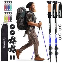 Bastões de trekking TrailBuddy em alumínio leve e dobrável Bastões de trekking TrailBuddy em alumínio leve e dobrável