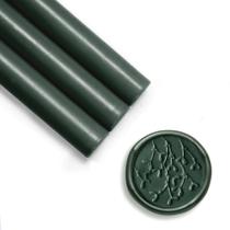 Bastões de vedação de cera UNIQOOO Forest Green para pistola de cola, pacote com 8