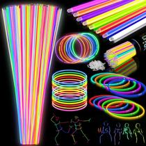 Bastões luminosos SHQDD de 22 polegadas, 100 unidades, duração de 9 horas, Halloween Bastões luminosos SHQDD de 22 polegadas, 100 unidades, duração de 9 horas, Halloween