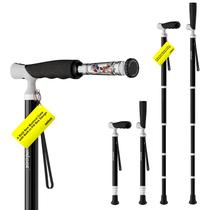 Bastões Walking Cane Mumicol para mulheres e homens dobráveis em preto