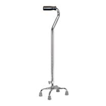 Bastón de Cuatro Puntas Drive Medical con Base Pequeña Cromado Bastón de Cuatro Puntas Drive Medical con Base Pequeña Cromado