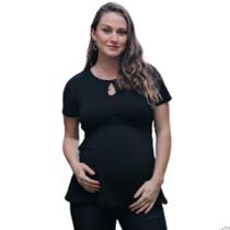 Bata Blusa Gestante Gravida Versatil