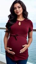Bata Blusa Gestante Gravida Versatil