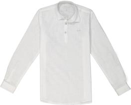 Bata Branca Infantil Masculina Manga Longa 100% Algodão Ogochi Com A Escrita Itálica 1506332 Bata Branca Infantil Masculina Manga Longa 100% Algodão Ogochi Com A Escrita Itálica 1506332