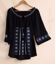 Bata Camisa Feminina Boho Hippie BABO001