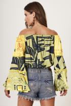 Bata Ciganinha Amarela Patchwork Yacamim B9