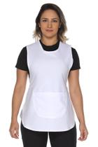 Bata de limpeza avental duplo com bolso e ajuste lateral Bata de limpeza avental duplo com bolso e ajuste lateral